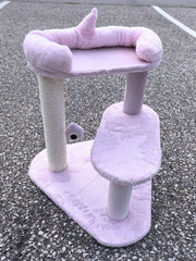Designer Cat Post - Pink Monster
