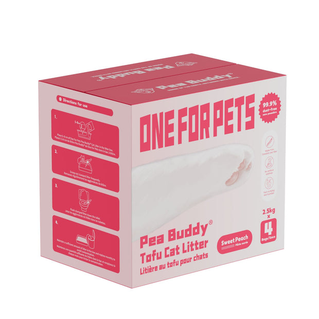 Pea Buddy® Pea-Based Tofu Cat Litter (Sweet Peach)